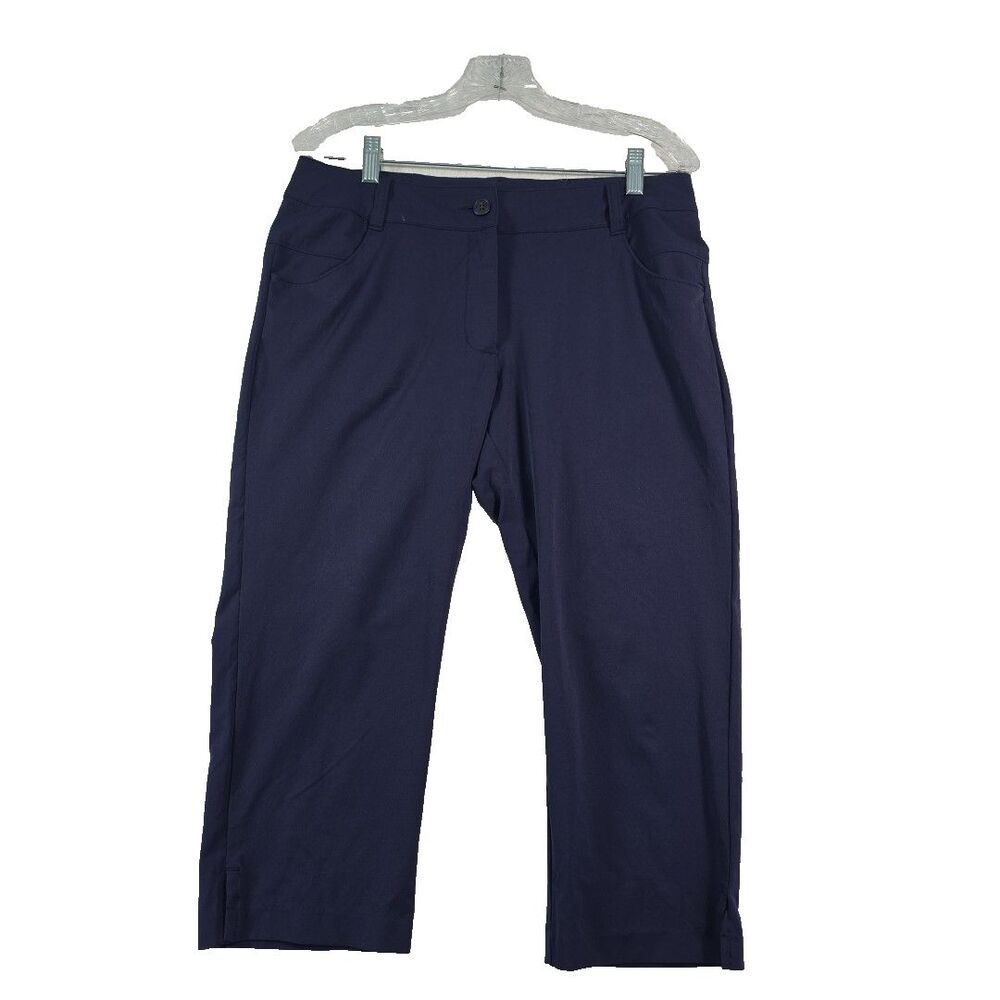 CALVIN KLEIN GOLF  Cody Capri Style Women's size 8 Dri Fit Navy Athleisure